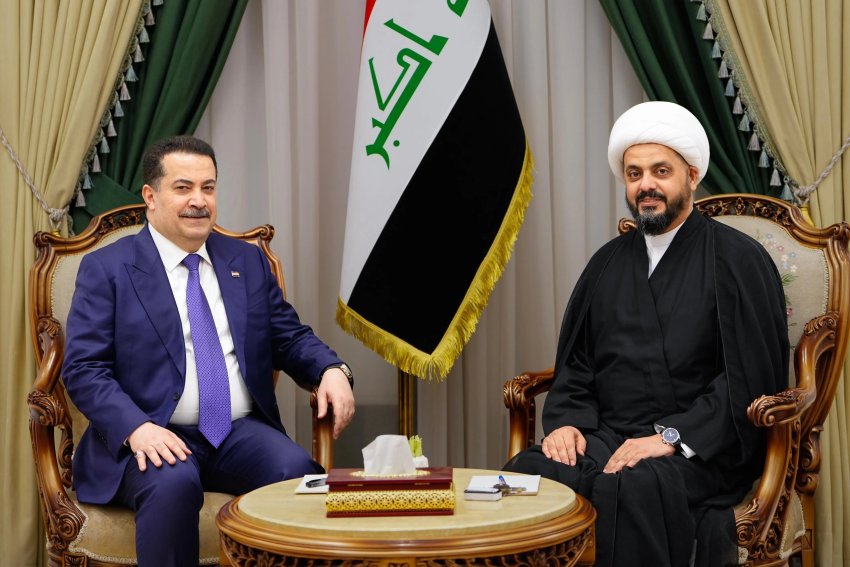 لقاء السوداني والخزعلي: طرح ملف الوجود العسكري التركي والتأكيد للحد من انتهاك السيادة العراقية