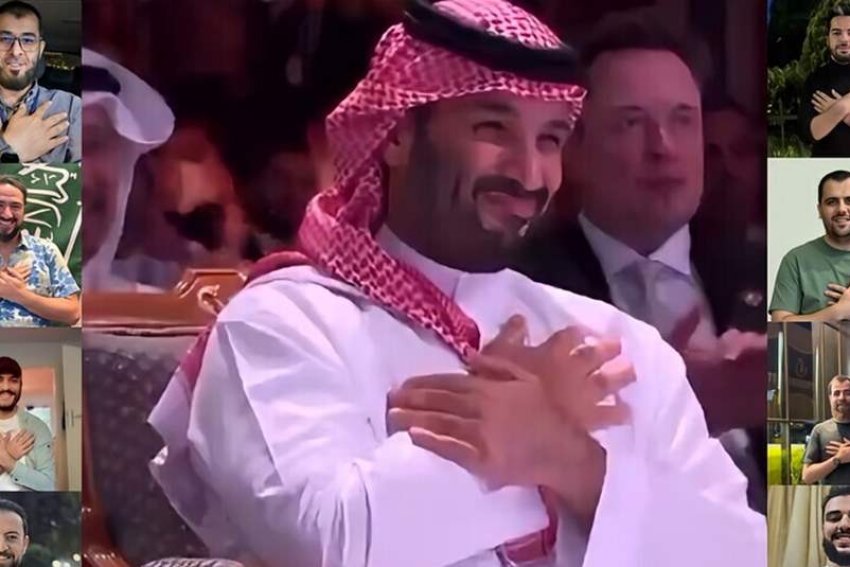 سوريون يتفاعلون.. ماذا تعني حركة محمد بن سلمان بوضع يديه على صدره؟