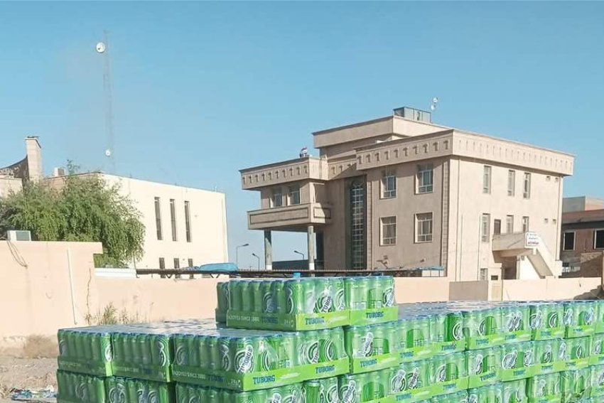 صلاح الدين.. كمين يُفشل محاولة لتهريب آلاف الكارتونات من المشروبات الكحولية