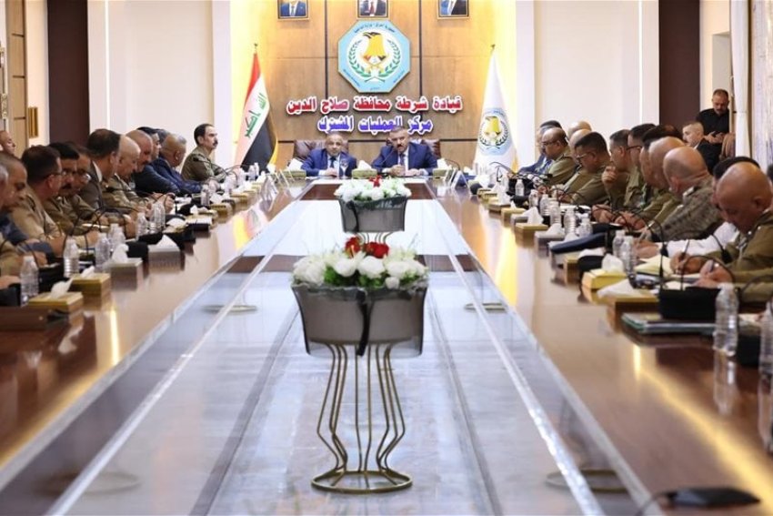 وزير الداخلية يشدد من صلاح الدين على ضرورة تطبيق نظام الأمن المناطقي