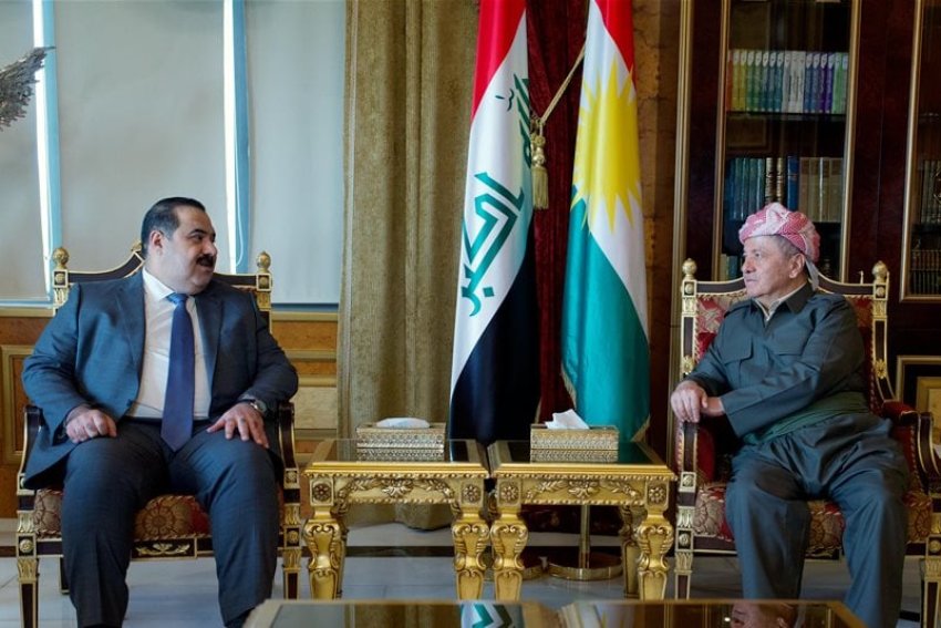 السامرائي وبارزاني يؤكدان على حل خلافات بغداد وأربيل وفق الدستور