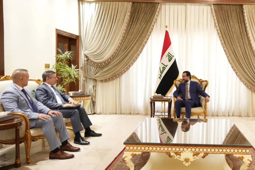 الحلبوسي للقائم بالأعمال الأمريكي: ضرورة إبعاد العراق عن الصراعات المسلحة