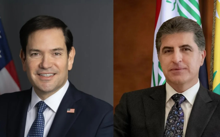 بارزاني وروبيو يؤكدان أهمية التنسيق لدعم الاستقرار والأمن في العراق وسوريا