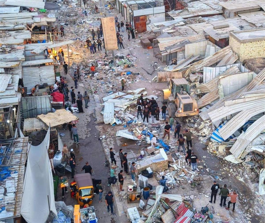 بحملة بغداد أجمل.. سوق مريدي يتلاشى بعد سنوات من الفوضى
