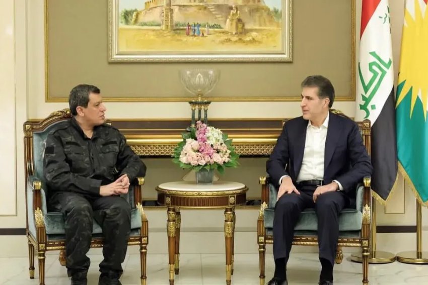 نيجيرفان بارزاني ومظلوم عبدي يؤكدان ضرورة ضمان حقوق الكرد ضمن سوريا موحدة
