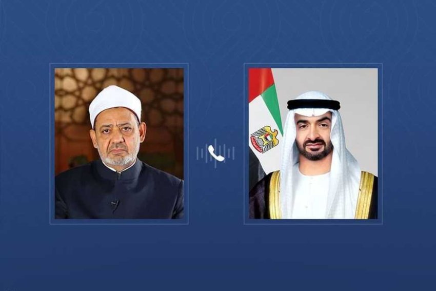 في اتصال مع رئيس الإمارات.. شيخ الأزهر يدين اعتداءات إيران
