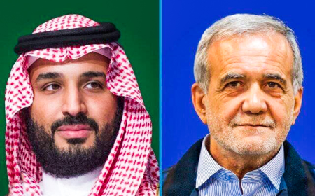 بن سلمان لبزشكيان: السعودية لا تقبل بأي اعتداء أو تهديد أو إثارة توتر ضد إيران