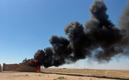 العثور على مضافة لداعش وتدميرها في عمق الصحراء بالانبار