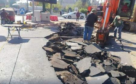 قطع طريق رئيسي في بغداد بعد انهياره