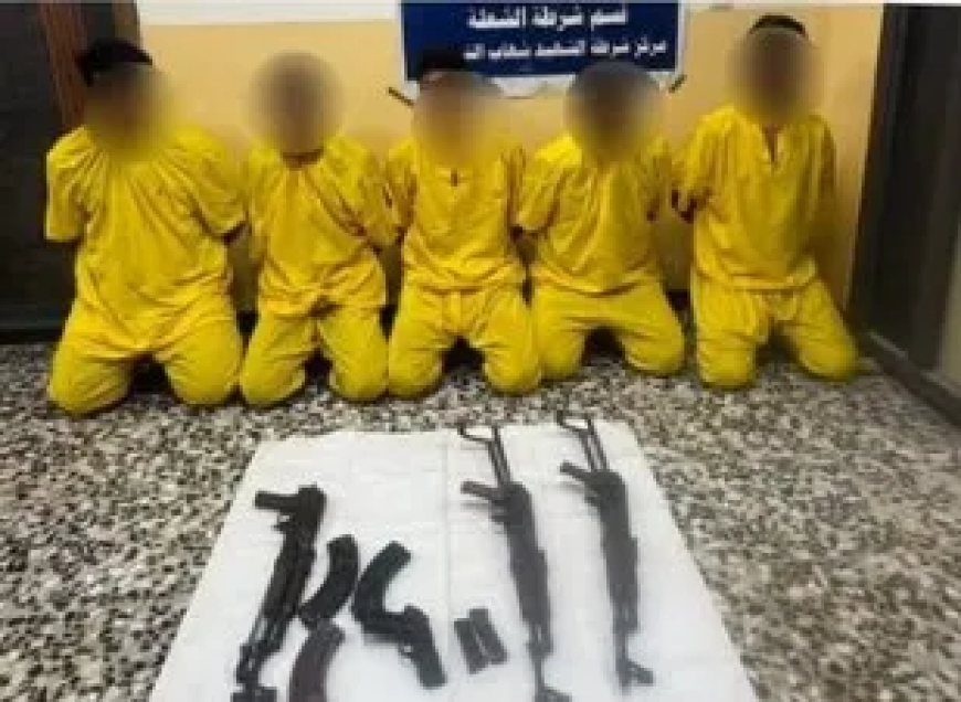 القبض على 5 أشخاص وضبط أسلحة خلال محاولة تنفيذ دكة عشائرية في بغداد