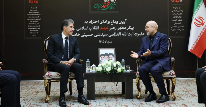 نيجيرفان بارزاني وقاليباف يؤكدان دعم العلاقات "العراقية الإيرانية" واستقرار المنطقة