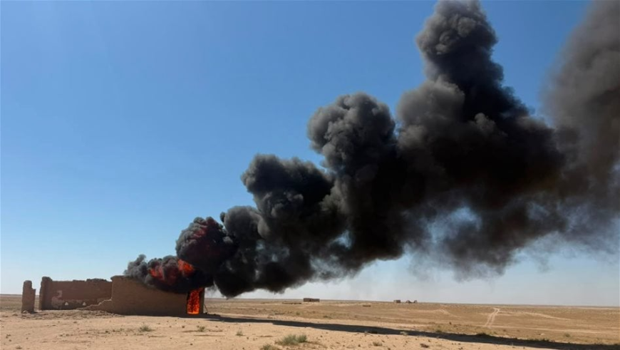 العثور على مضافة لداعش وتدميرها في عمق الصحراء بالانبار